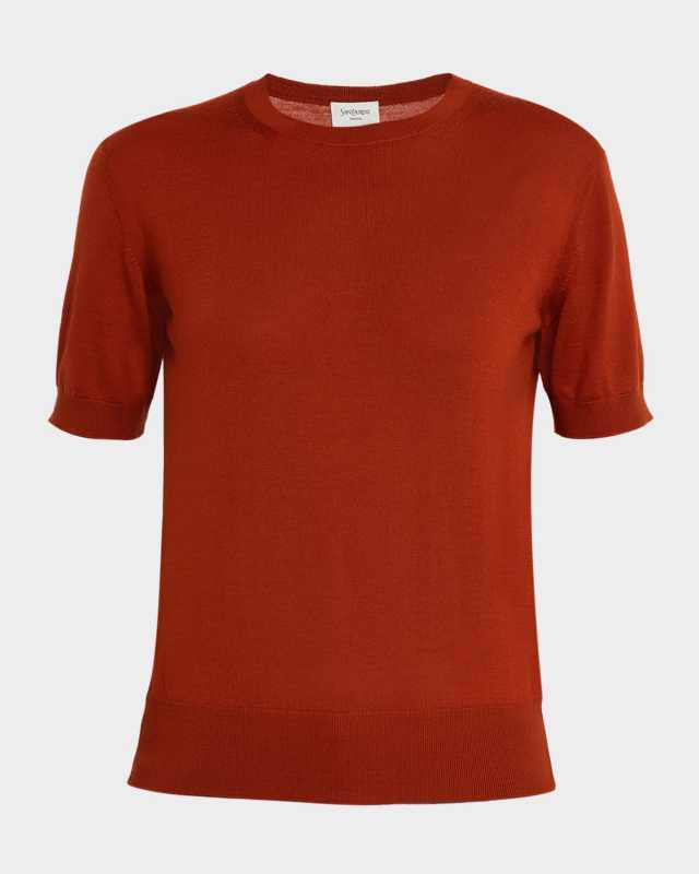 Knit Short-Sleeve Top